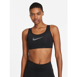 Спортивний топ Nike W Nk Swsh Icnclsh Strpy Bra DC5543-010 M Чорний (194957247769) рейтинг