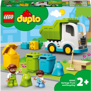 Конструктор LEGO DUPLO Мусоровоз и контейнеры для раздельного сбора мусора 19 деталей (10945) в Николаеве