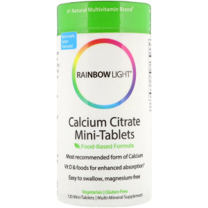 Витамины Rainbow Light цитрат кальция Calcium Citrate Mini-Tablets 120 мини таблетки (21888202119) ТОП в Николаеве