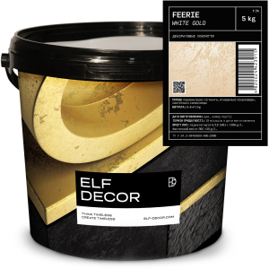 Декоративна штукатурка Elf Decor Feerie 0.5 - 1 мм 5 кг White Gold (mba5FEE_W-G) ТОП в Миколаєві