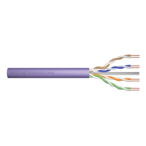 хороша модель Вита пара Digitus CAT 6 U-UTP AWG 23/1 LSZH-1 фіолетовий 305 м (DK-1613-VH-305)