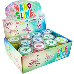 Упаковка піскових слаймів Nano slime 12 шт х 150 г (71834) (4820220561480) краща модель в Миколаєві