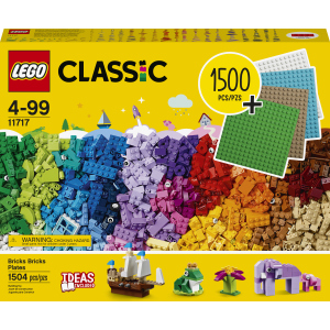 Конструктор LEGO Classic Кубики, кубики, пластини! 1504 деталей (11717) краща модель в Миколаєві