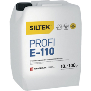 Грунтовка Siltek, що зміцнює Е-110 Profi 10 кг (Е9793) краща модель в Миколаєві