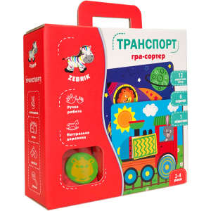 Деревянная мозаика Vladi Toys Транспорт (укр) (ZB2002-06) ТОП в Николаеве