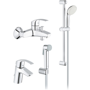 Набір змішувачів GROHE Eurosmart 27598005 (27598001+33300002+23124002) краща модель в Миколаєві