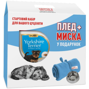 Сухий повнораційний корм Royal Canin Yorkshire Terrier Puppy для цуценят породи йоркширський тер'єр від 2 до 10 місяців 1.5 кг + плед та миска в подарунок (11_11106) в Миколаєві