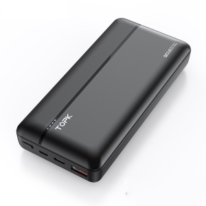 УМБ Power Bank Topk 18W QC3.0/PD 20000 mAh 1xUSB, 1xType-C черный 2 входа - USB Type-C, MicroUSB (TKI2015P-BL)