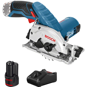 Акумуляторна циркулярна пилка Bosch Professional GKS 12V-26 + акумуляторна батарея GBA 12V 2.0Ah (0615990M41)