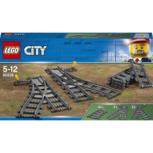 Конструктор LEGO City Железнодорожные стрелки 8 деталей (60238) (5702016364675) надежный