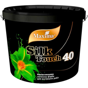 Напівглянцева латексна фарба "Silk Touch 40" Maxima 12 кг (4823083307806) ТОП в Миколаєві