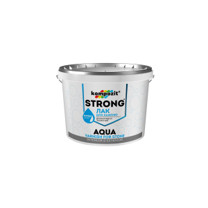 Лак для каменю STRONG AQUA Kompozit 10 л (4820085745131) ТОП в Миколаєві