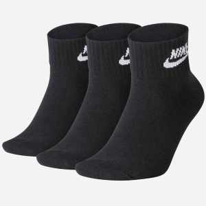 Набір шкарпеток Nike U Nk NSW Evry Essential Ankle 3Pr SK0110-010 XL (46-50) 3 пари Чорний (193145890541) в Миколаєві