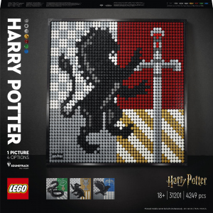 Конструктор LEGO Art Гарри Поттер Гербы Хогвартса 4249 деталей (31201) лучшая модель в Николаеве