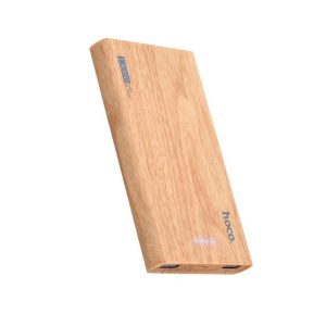 Зовнішній акумулятор (Power Bank) Hoco B36 Wooden mobile 13000 mAh (Oak Wood) ТОП в Миколаєві