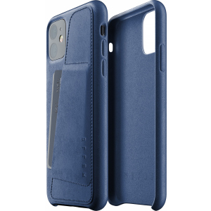 Доставити Mujjo Full Leather Wallet Ship Apple iPhone 11 Monaco Blue (MUJJO-CL-006-BL) надійний