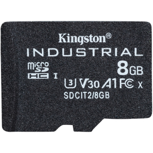 Kingston microSDHC 8GBSP Industrial Class 10 UHS-I V30 A1 (SDCIT2/8GBSP) краща модель в Миколаєві