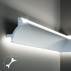 Карниз Tesori KF703 (90x90)мм лучшая модель в Николаеве