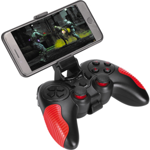 Бездротовий геймпад XTRIKE GP-45 Android/PS3/PC D-input &amp; X-input Black/Red (GP-45) в Миколаєві