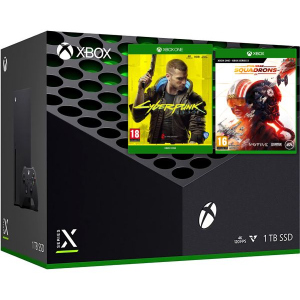 Microsoft Xbox Series X 1Tb + Cyberpunk 2077 (російська версія) + Star Wars: Squadrons (російська версія) ТОП в Миколаєві