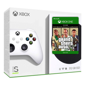 Microsoft Xbox Series S 512Gb + GTA V Premium Edition (російська версія) краща модель в Миколаєві