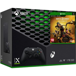 Microsoft Xbox Series X 1Tb + Mortal Kombat 11 Ultimate (російська версія) + дод. Wireless Controller with Bluetooth (Carbon Black) надійний