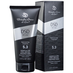 Восстанавливающая маска DSD de Luxe 5.3 Steel and Silk Treatment Mask для ухода за пересушенными и повреждёнными волосами 200 мл (8437011863133) в Николаеве