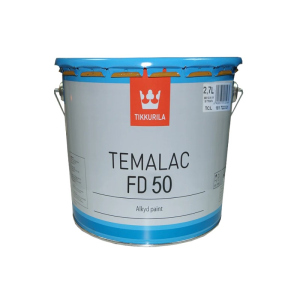 купить Эмаль алкидная TIKKURILA TEMALAC FD 50 антикоррозионная, TСL-транспарентный, 2,7л