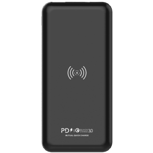 Портативное зарядное устройство c беспроводной зарядкой FONENG Q16 PowerBank (10000 mAh) - Black FONENG ТОП в Николаеве