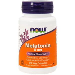 Натуральна добавка NOW Melatonin 5 мг 60 капсул (733739035554)