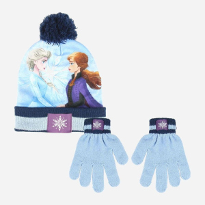 Демісезонний комплект (шапка + рукавички) Disney Frozen II 2200005857 54 см Синьо-блакитний (8427934406548)