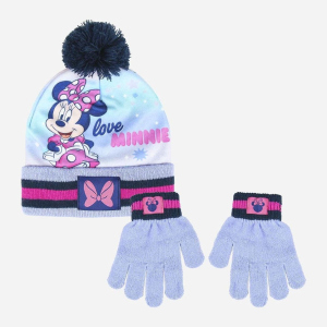 Демісезонний комплект (шапка + рукавички) Disney Minnie 2200005855 54 см Бузково-блакитний (8427934406500) рейтинг