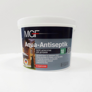 Лазур-антисептик для дерева MGF AQUA-ANTISEPTIK 10 л в Миколаєві