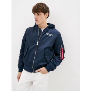 Куртка Airboss MA-1 Hooded NASA L Replica Blue (707568225868_A) в Николаеве