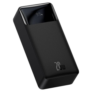 Повербанк BASEUS Bipow Digital Display Power Bank 30000mAh | 2USB / 1Type-C, PD / QC, 20W, 3A | Black краща модель в Миколаєві