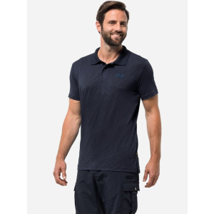 Поло Jack Wolfskin Travel Polo Men 1804542-1010 L (4055001452972) краща модель в Миколаєві