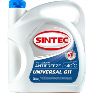 Антифриз Sintec Universal -40°C G-11 5 кг Синій (800522) в Миколаєві