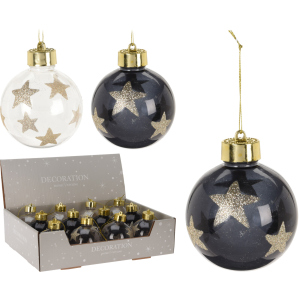 Набір ялинкових куль Christmas Decoration 8 см 12 шт (ABJ432900) ТОП в Миколаєві