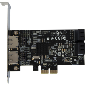 Контролер Frime PCI-E x2 RAID eSataIII/SataIII 6Gbps 4 канали, 88SE9230 (ECF-PCIE2.4sRAID002.LP) рейтинг