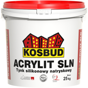 купить Штукатурка силиконовая машинного нанесения, KOSBUD ACRYLIT-SLN, барашек, база, ведро 25 кг