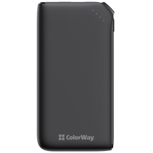 УМБ ColorWay 10000 mAh Soft touch 18W Black (CW-PB100LPE3BK-PD)