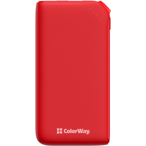 УМБ ColorWay 10000 mAh Soft touch 18W Red (CW-PB100LPE3RD-PD) ТОП в Миколаєві