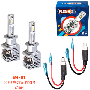 Автолампи Pulso M4-H1/LED-chips CREE/9-32v/2x25w/4500Lm/6000K (M4-H1) ТОП в Миколаєві