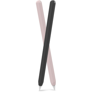 Силіконові чохли AhaStyle для Apple Pencil 2 комплект 2 шт Чорний, рожевий (AHA-01650-BNP) краща модель в Миколаєві