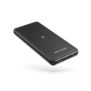 Зовнішній акумулятор RavPower Power Bank 10000mAh Wireless Charger 10W Black (RP-PB084)