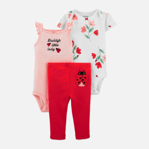 Комплект (боди 2 шт + леггинсы) Carters 1K443210 86 см 600 R Red (194135099302) лучшая модель в Николаеве