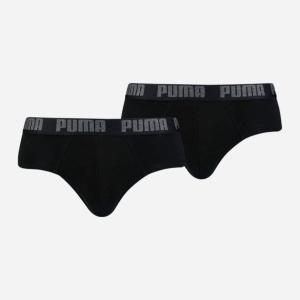 Труси-брифи Puma Basic Brief 2P 88910006 L 2 шт Black-Black (8718824239057) в Миколаєві