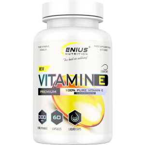 Витамины Genius Nutrition Vitamin E 60 капсул (7359536295897) в Николаеве