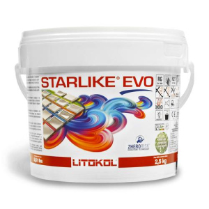 Клей-затирка Litokol STARLIKE EVO 110/2.5кг Сірий перламутр ТОП в Миколаєві