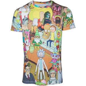 Футболка Difuzed Rick and Morty - Printed Allover Mens T-shirt - L рейтинг